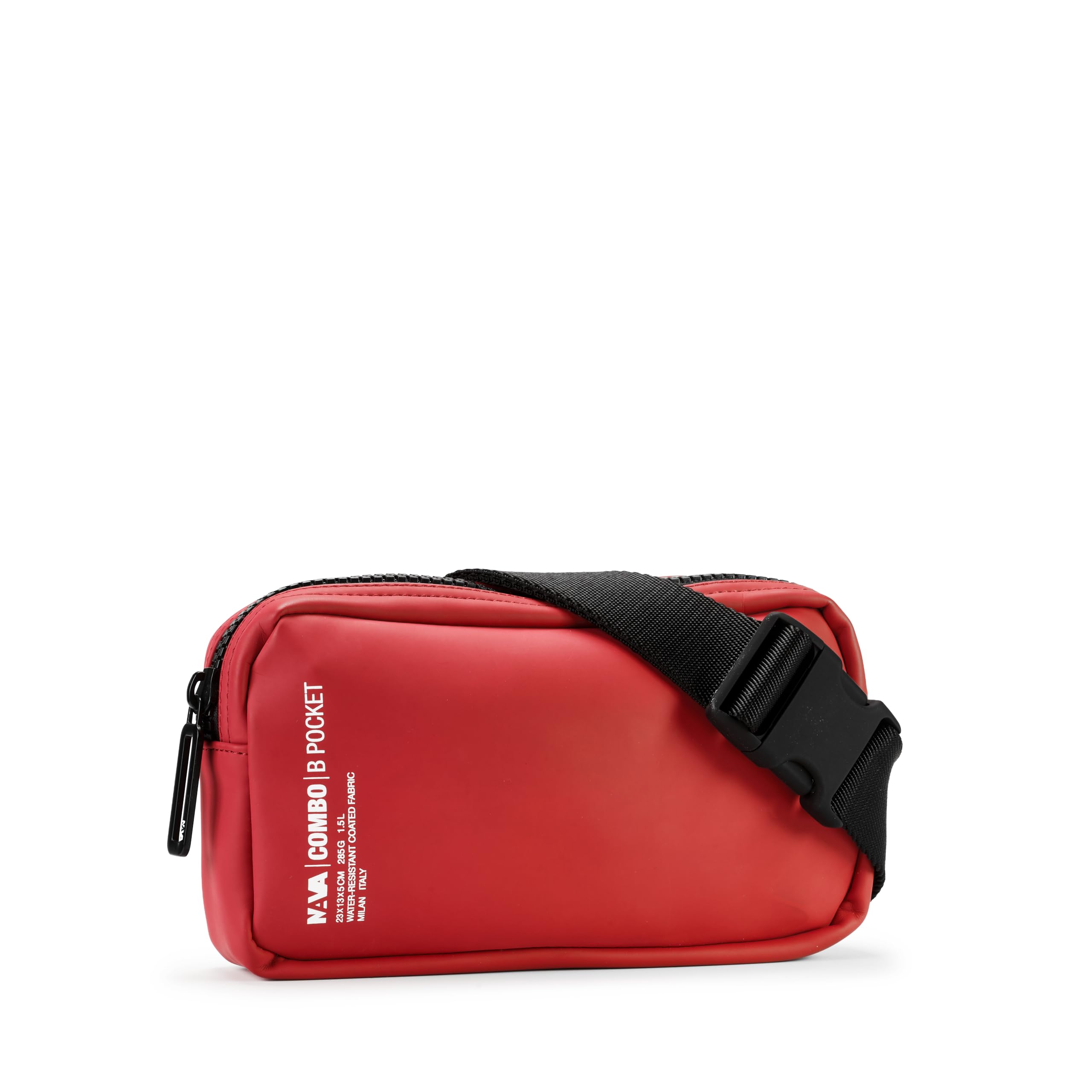 nava-design-combo-marsupio-unisex-rosso-impermeabile-con-tracolla-regolabile image 1