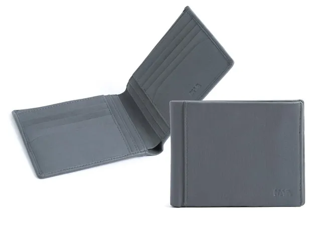 nava-design-smooth-portafoglio-orizzontale-uomo-pelle-grigio-10x13-cm-8-carte image 1