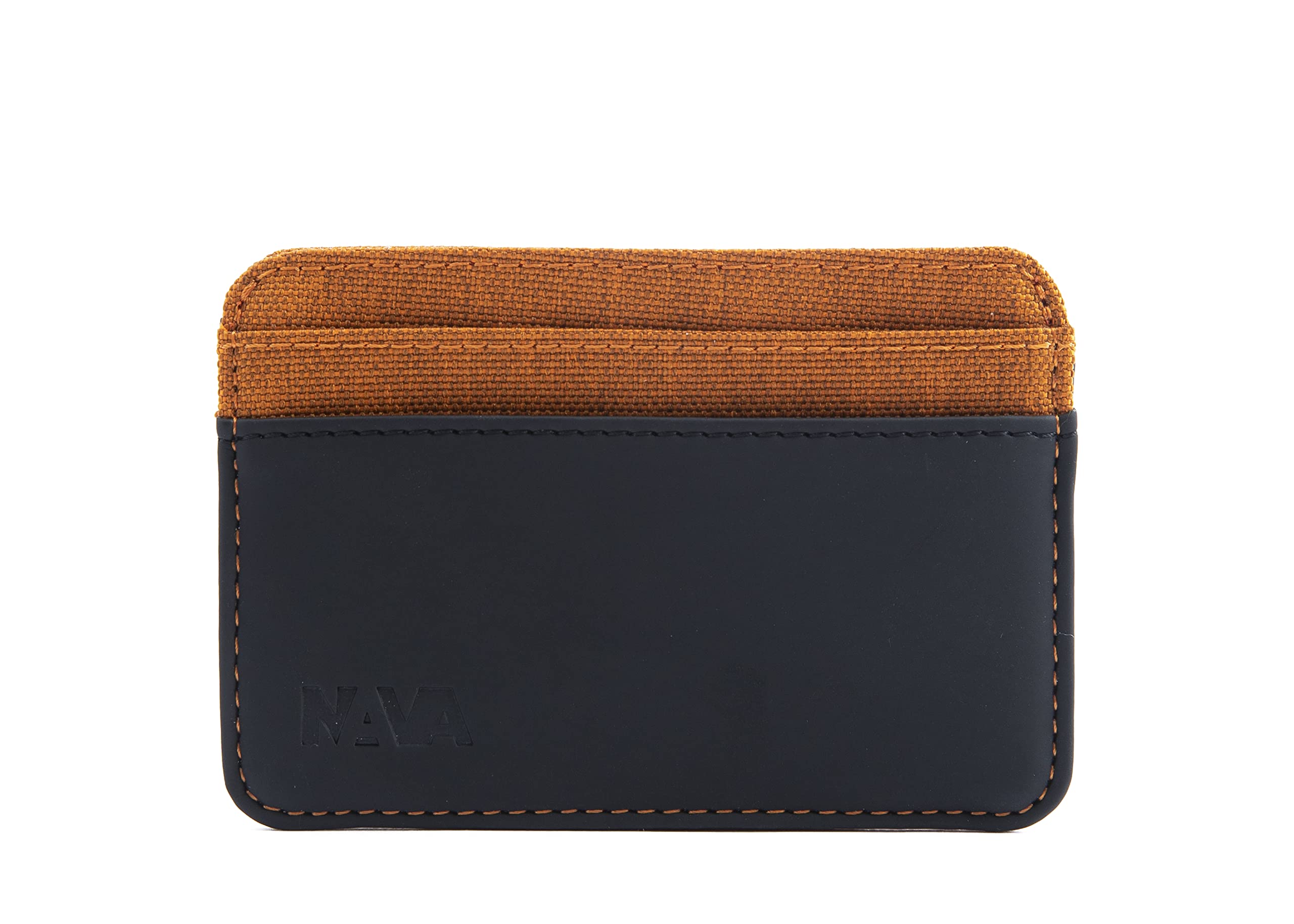 nava-design-twin-porta-carte-di-credito-4-tasche-con-rfid-arancione-7x10-cm image 1