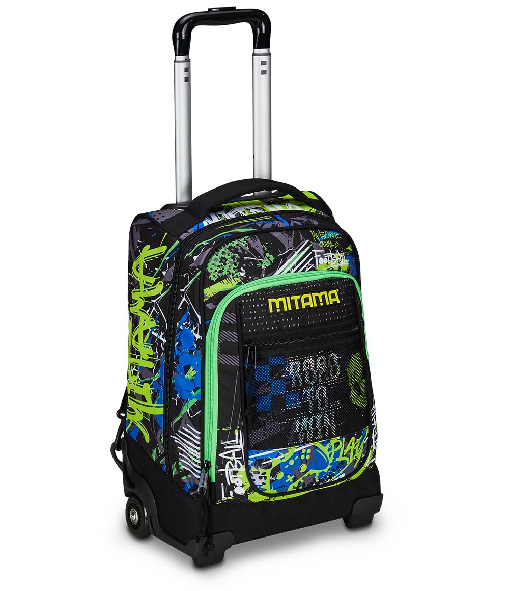 mitama-trolley-dr-junior-road-to-win-nero-e-verde-zaino-trolley-scuola image 1