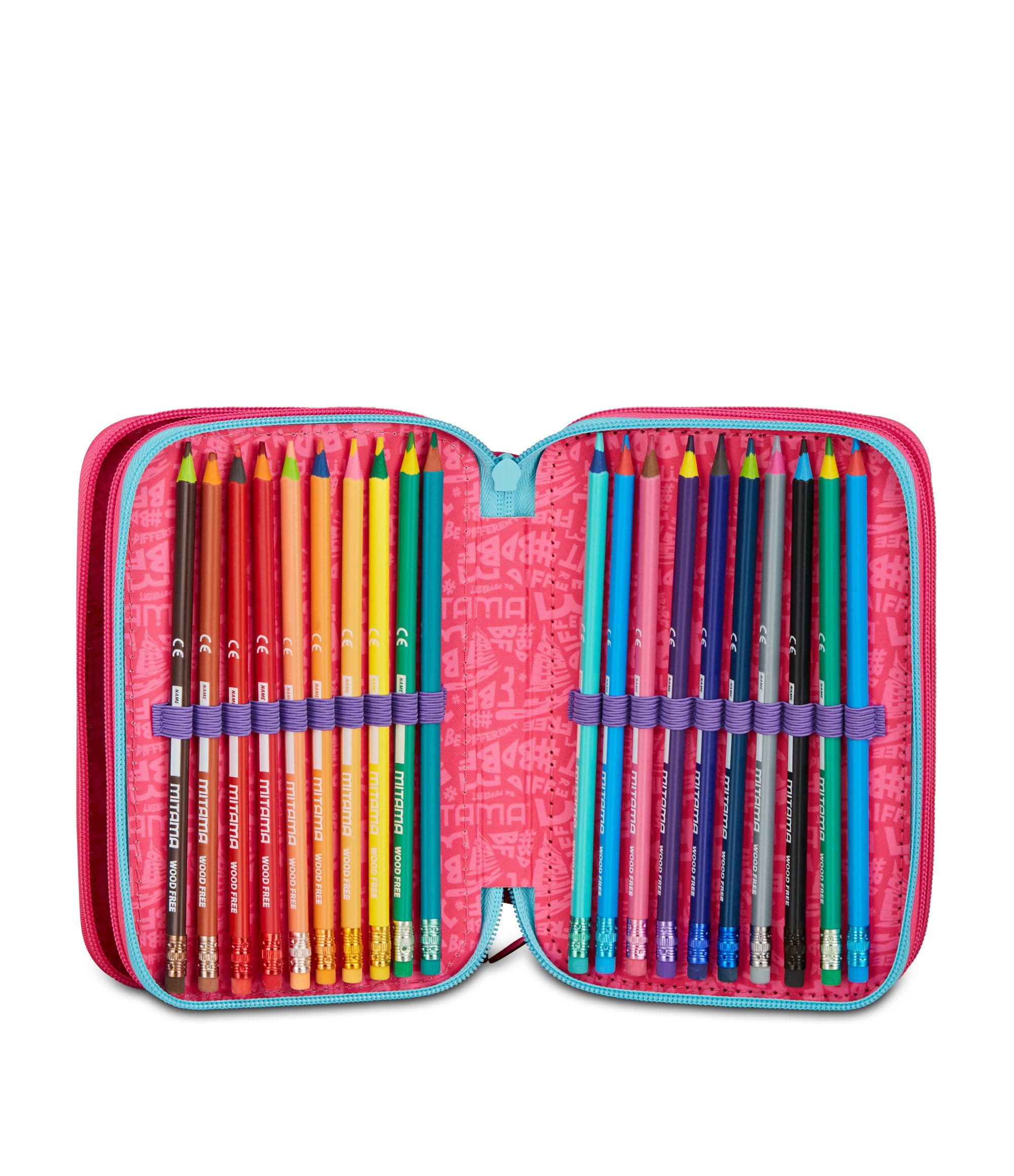 mitama-astuccio-scuola-3-scomparti-super-triplo-bubble-dreams-47-pz-completo-bam image 4