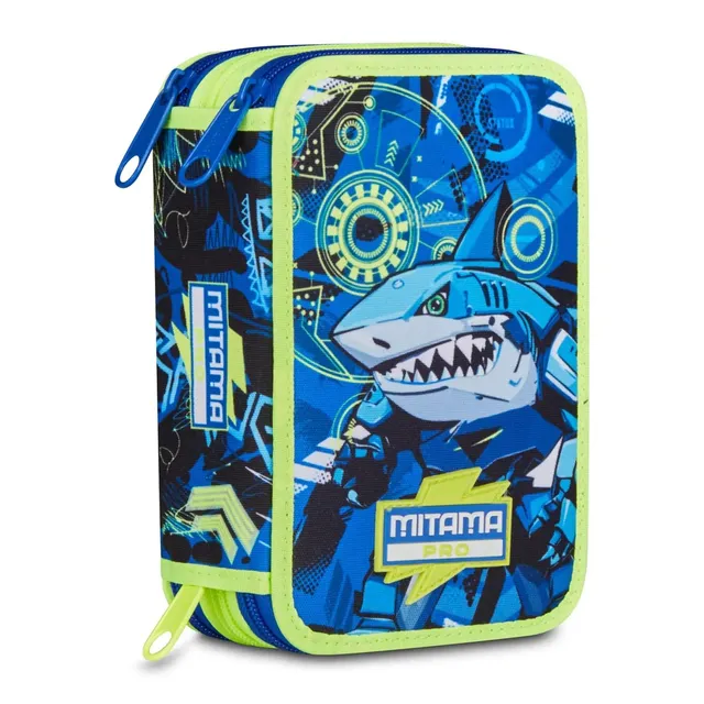 mitama-astuccio-scuola-3-scomparti-cybershark-47-pz-completo image 1