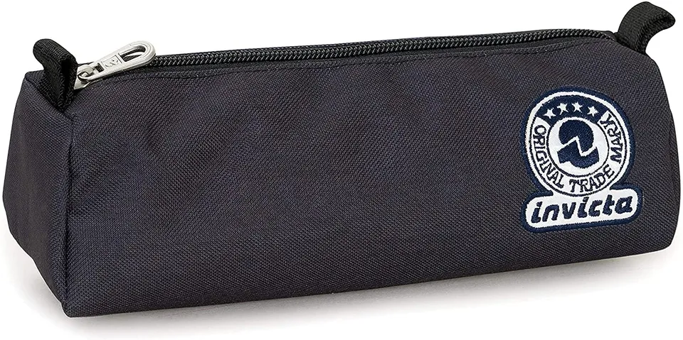 invicta-benin-eco-portapenne-con-zip-nero-21-5x6x11-cm image 1