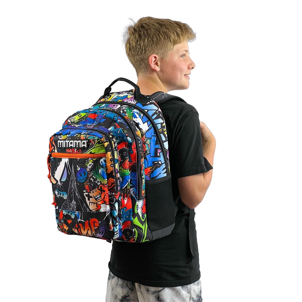mitama-spider-king-zaino-triplo-scomparto-multicolore-bambino-ragazzo image 7