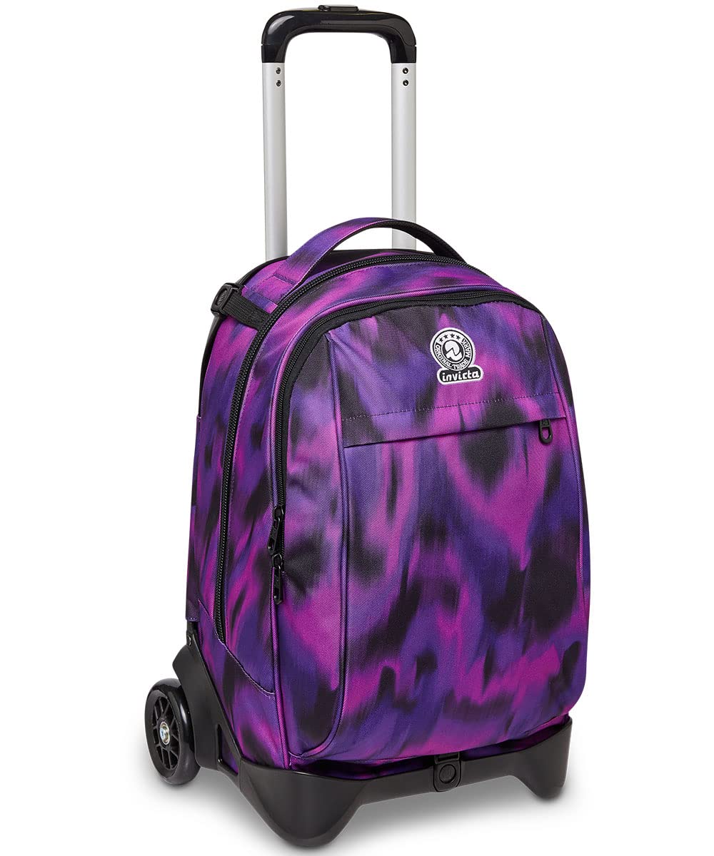 invicta-trolley-scuola-sganciabile-new-tech-space-pink-viola-triplo-uso-zaino-co image 2