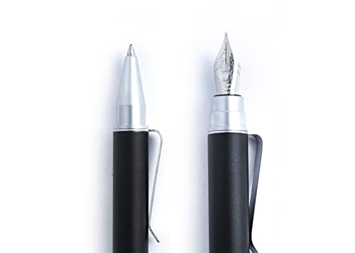 nava-design-magnetica-set-penna-sfera-stilografica-nero-argento-11-cm image 6