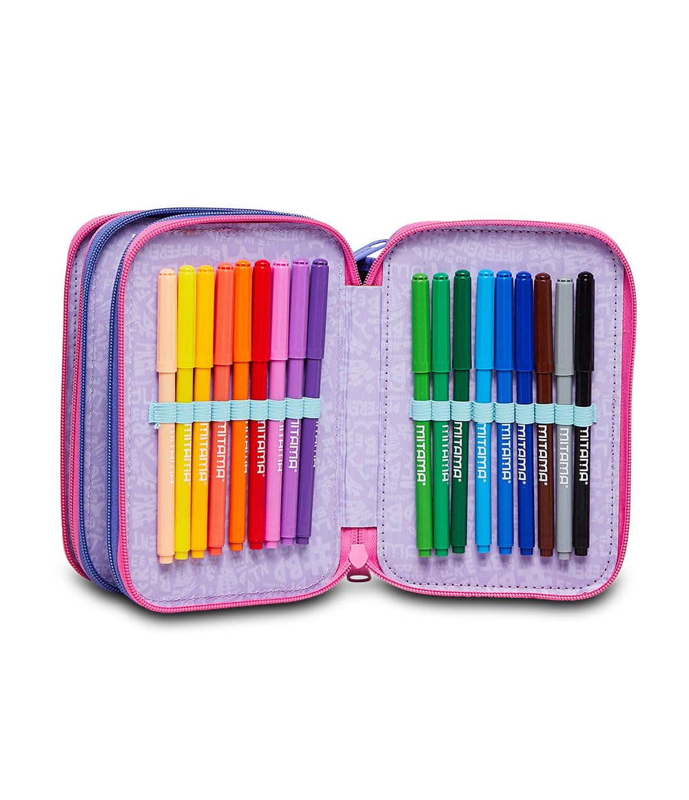 mitama-astuccio-triplo-just-shine-viola-47-pezzi-impermeabile-completo image 3