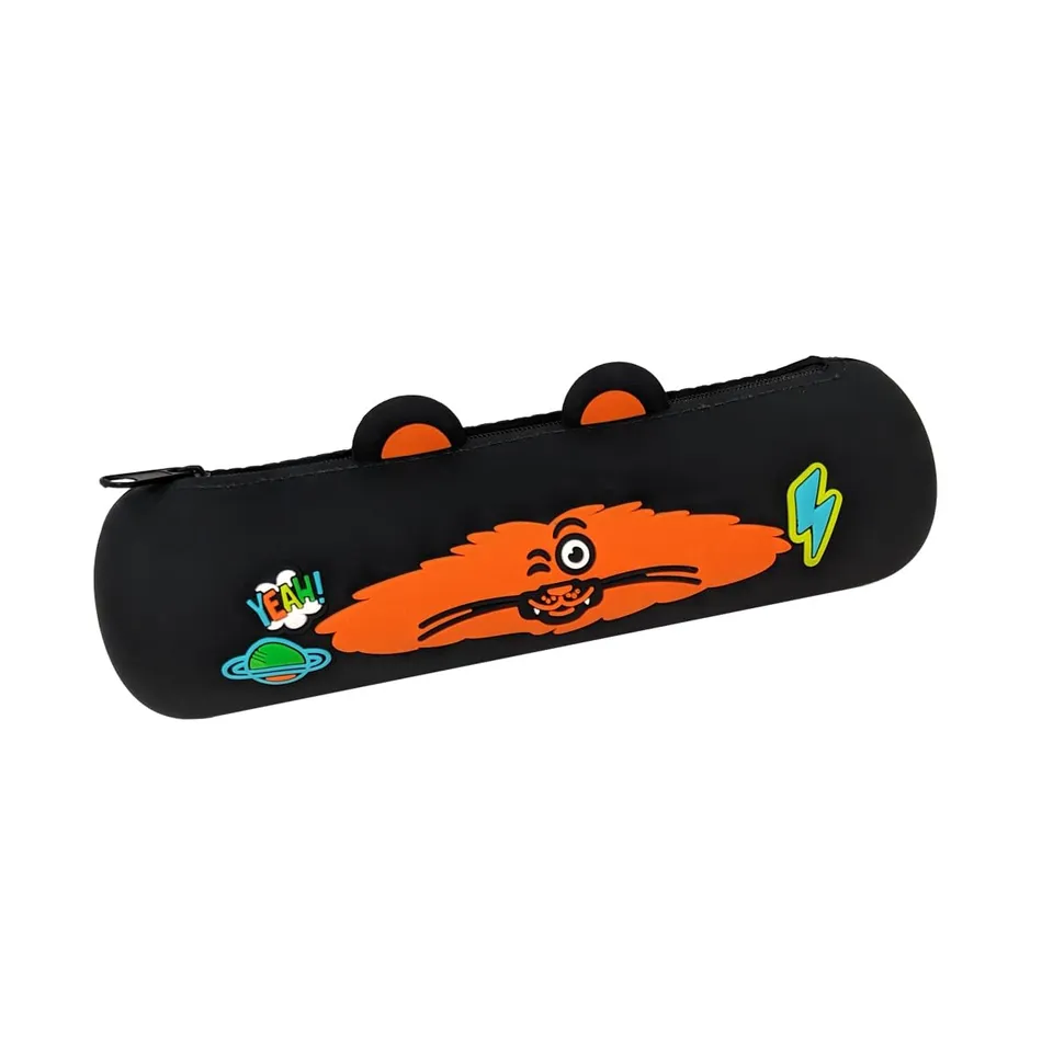 mitama-mitamini-animals-astuccio-in-silicone-nero-con-zip-22x6-5x7-cm image 1