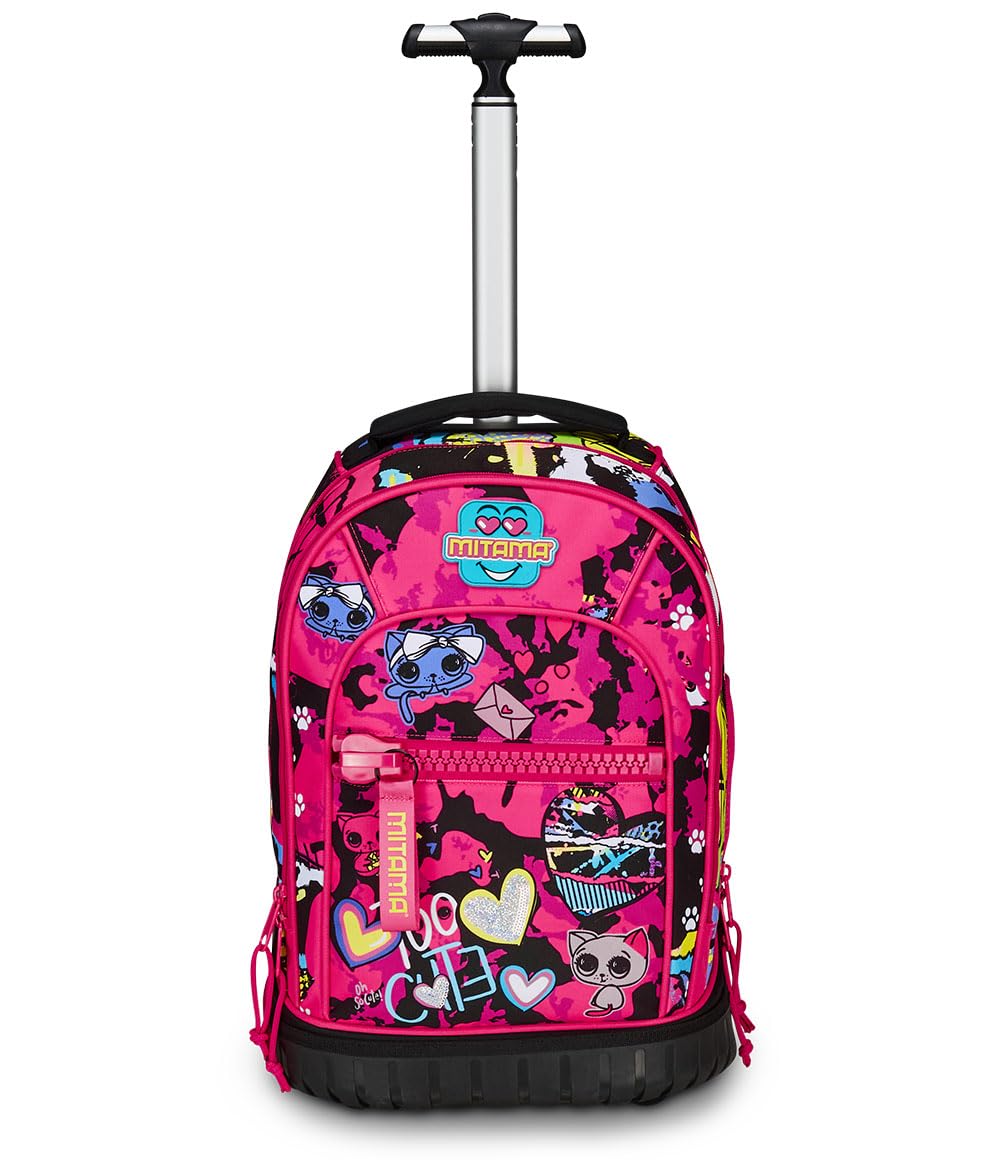 mitama-trolley-run-too-cute-rosa-trolley-scuola-doppio-scomparto image 2