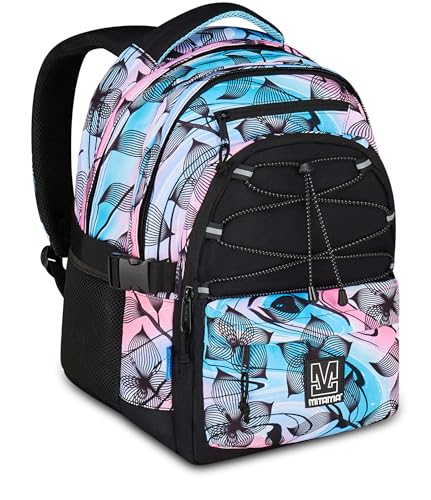 mitama-bdbf-flower-breeze-celeste-zaino-scuola-triplo-scomparto-con-usb image 8