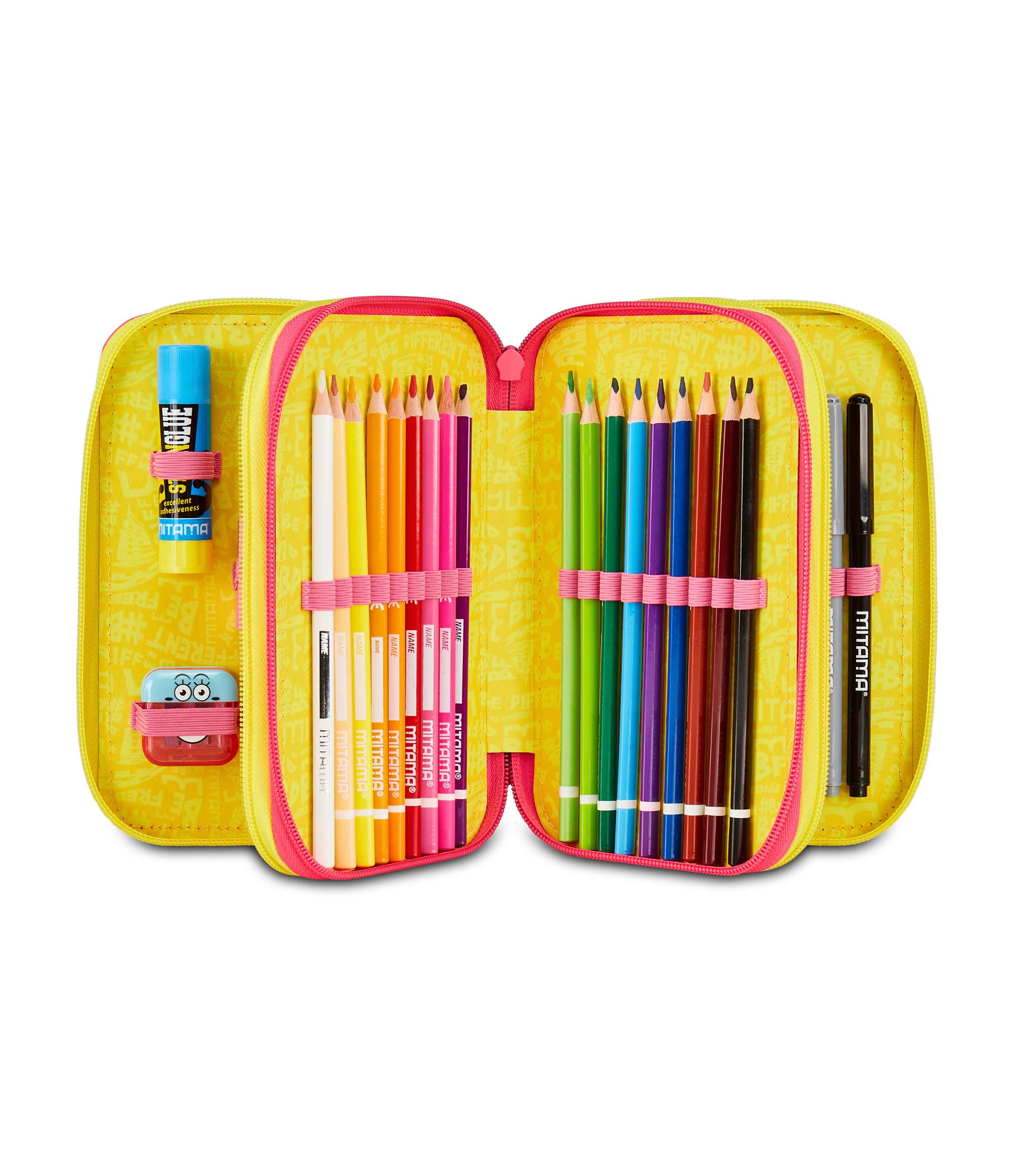 mitama-triplo-catrock-astuccio-scuola-3-scomparti-da-47-pz-completo image 4