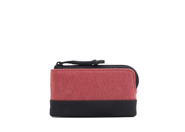 nava-design-twin-astuccio-portachiavi-con-zip-e-catena-rosso-corallo-7-x-12-x-1- image 1