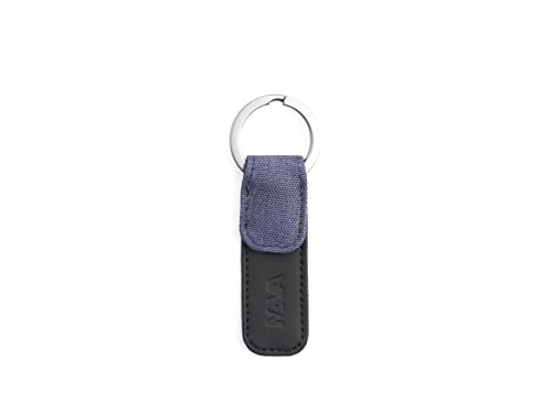 nava-design-twin-portachiavi-piatto-tessuto-melange-blu-10x3-cm image 4