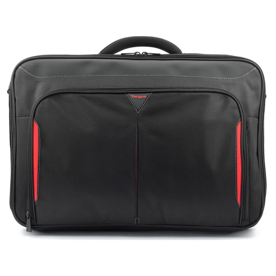targus-classic-borsa-clamshell-per-laptop-17-18-nero-rosso image 1