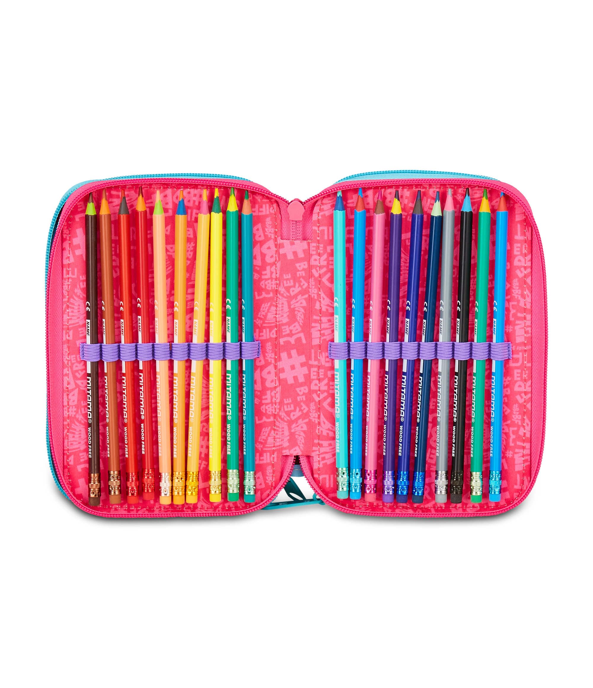 mitama-super-triplo-rainbow-love-astuccio-scuola-3-scomparti-completo-47-pz image 5