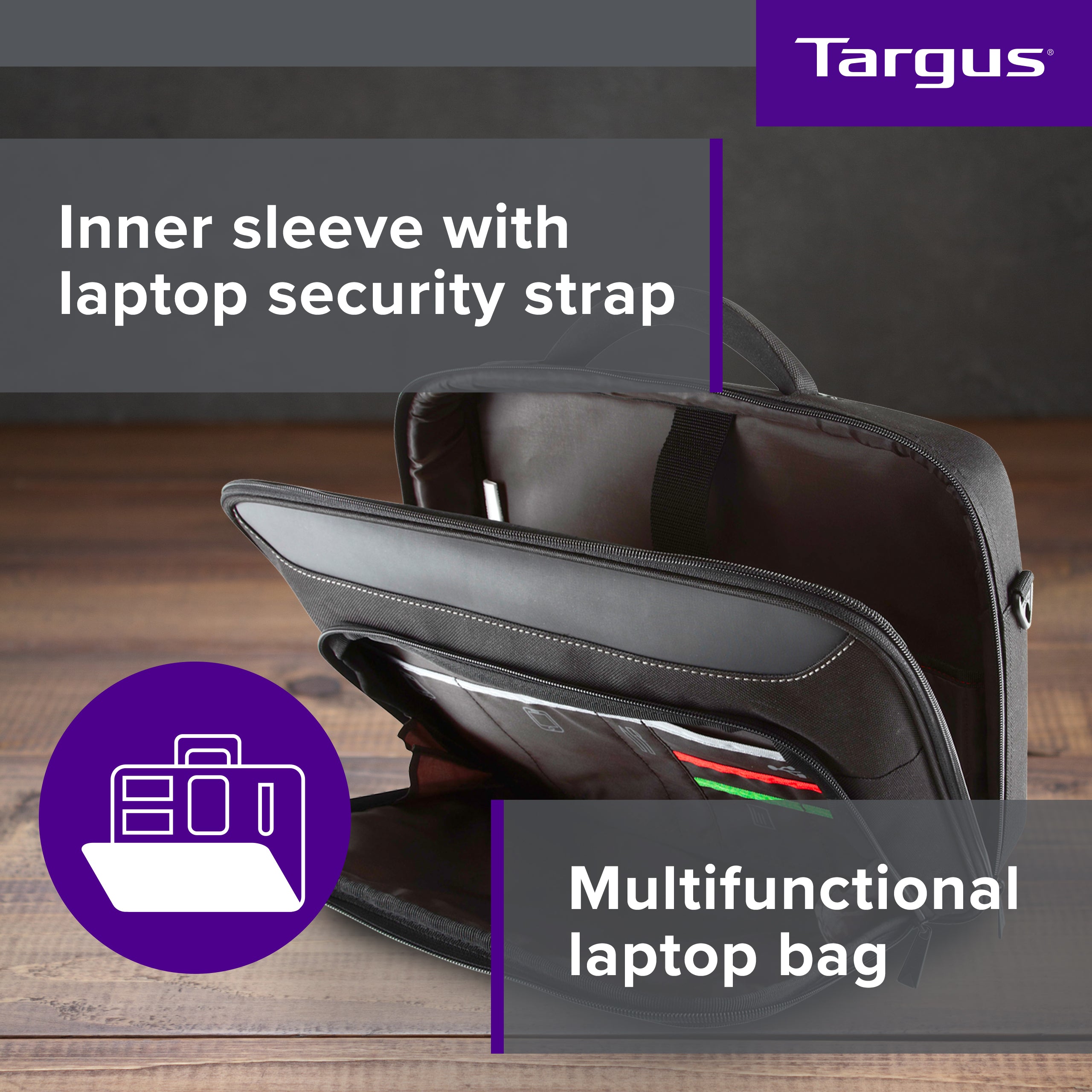 targus-classic-borsa-clamshell-per-laptop-17-18-nero-rosso image 4