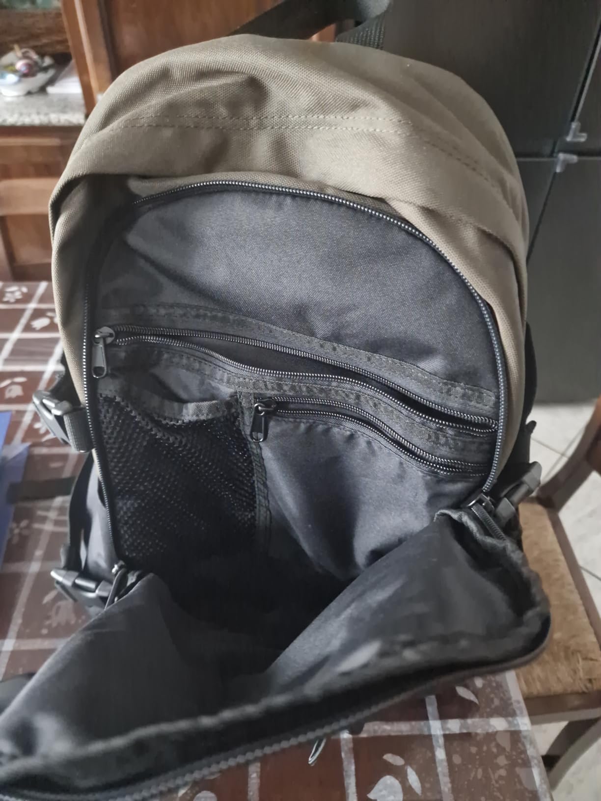Zaino spazioso e comodo