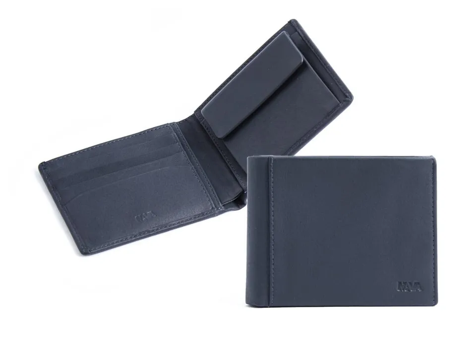 nava-design-smooth-portafoglio-orizzontale-uomo-slim-in-pelle-blu-10x13-cm image 1