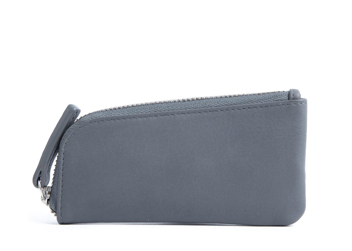 nava-design-smooth-portachiavi-in-pelle-con-astuccio-e-zip-grigio-7-x-13-x-1-cm image 2