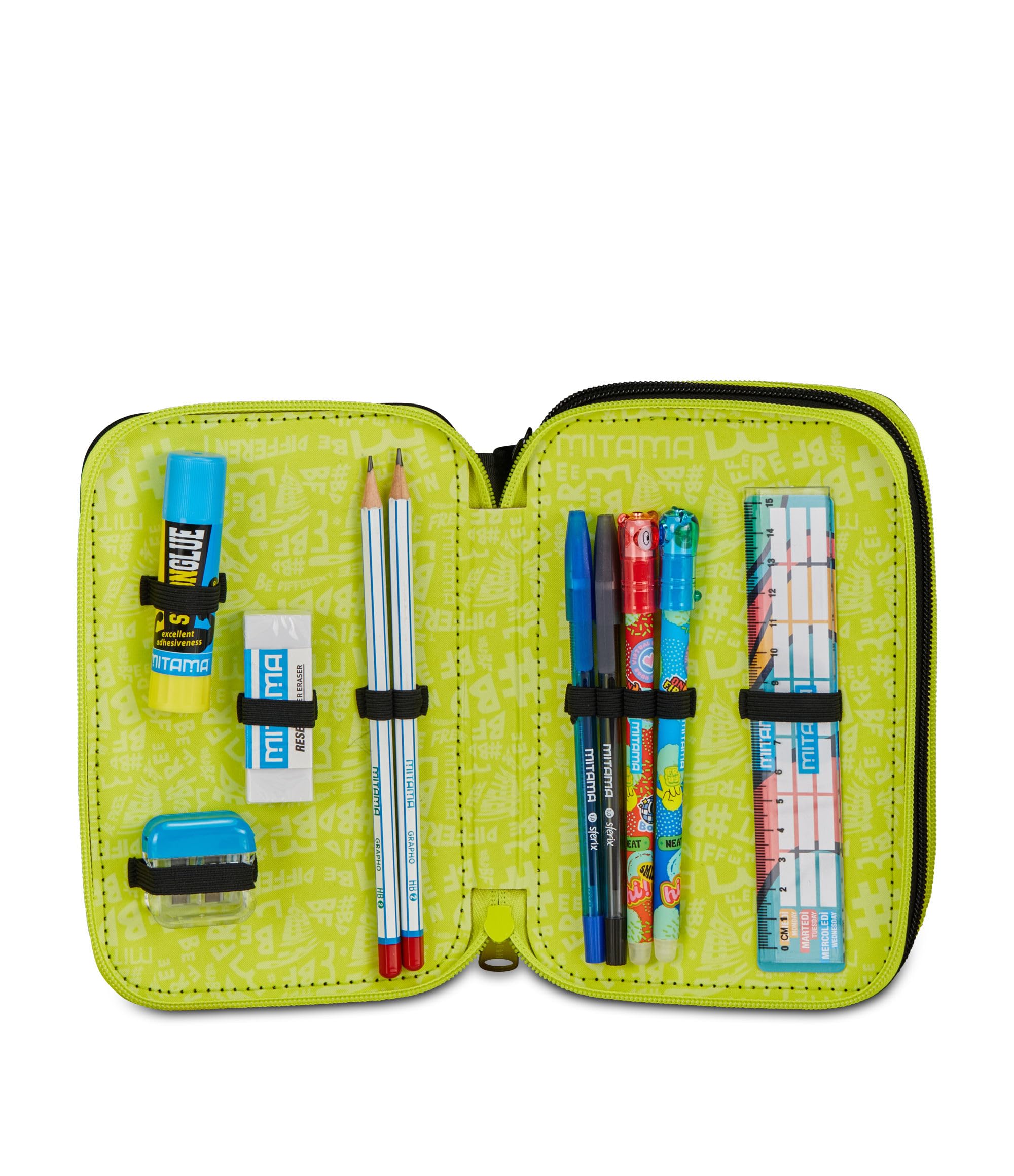 mitama-astuccio-scuola-3-scomparti-mangaball-completo-47-pezzi image 3