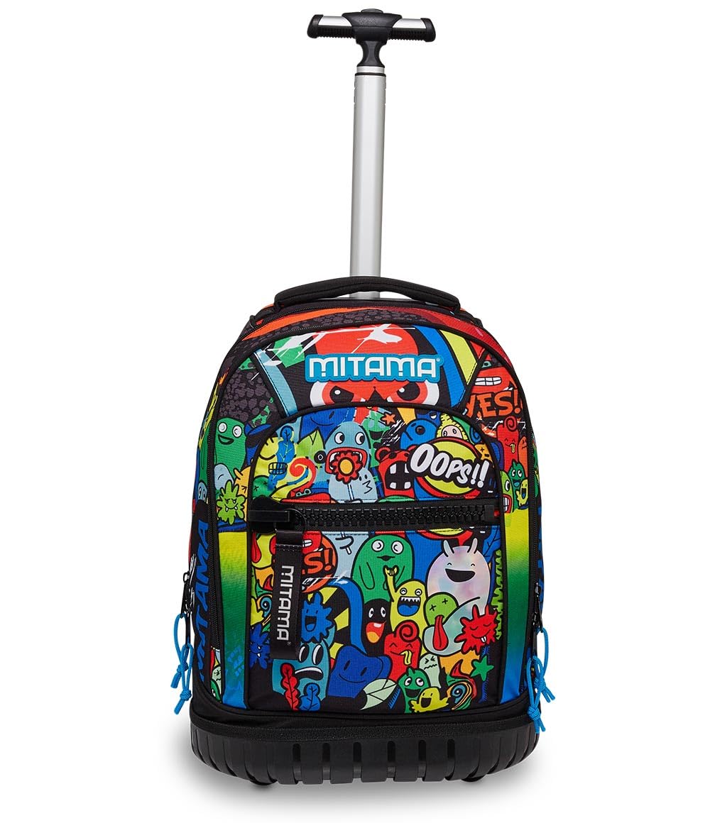 mitama-run-creatures-trolley-scuola-multicolore-doppio-scomparto-impermeabile image 8