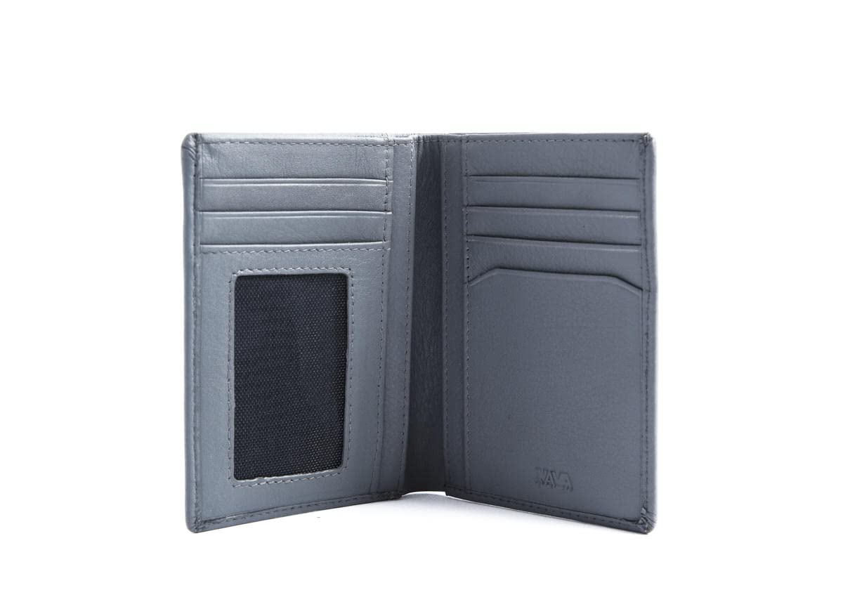 nava-design-smooth-portafoglio-uomo-verticale-in-pelle-grigio-13x9-cm-7-carte image 3