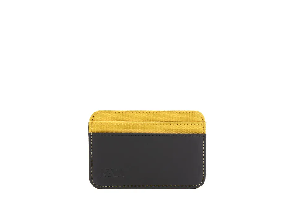 nava-design-twin-porta-carte-credito-4-tasche-rfid-giallo-7x10-cm image 1