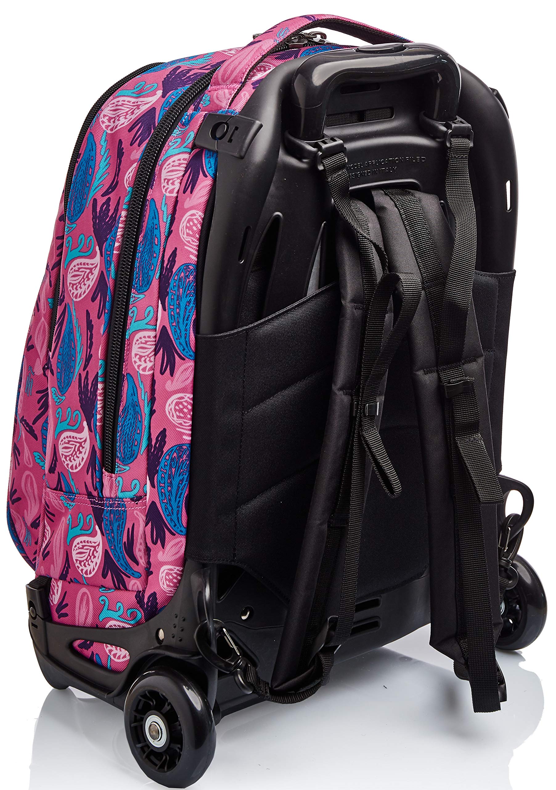 invicta-trolley-scuola-tech-3-in-1-rosa-paisley-34l image 4