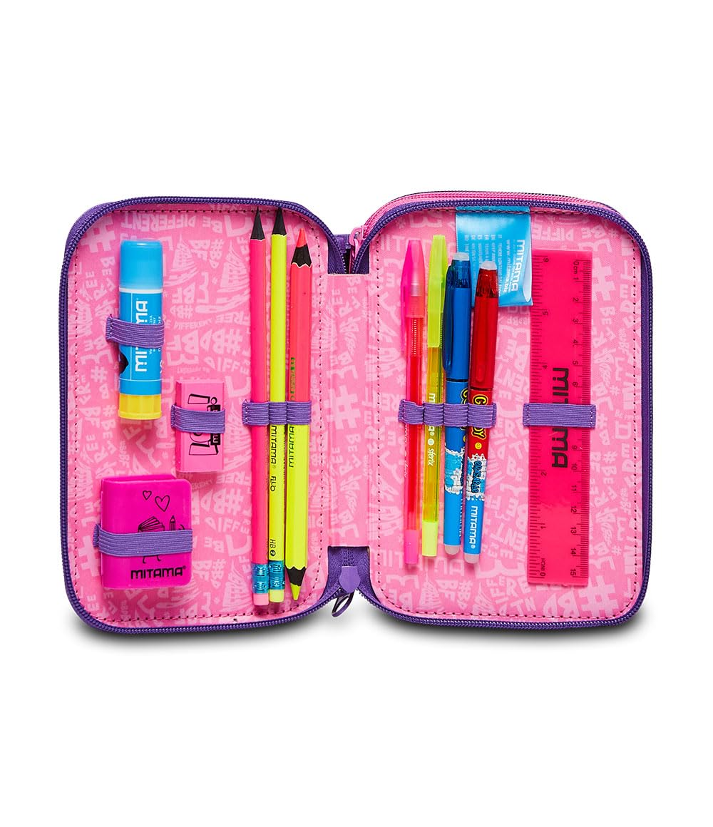 mitama-astuccio-scuola-3-scomparti-triplo-star-e-fun-multicolore-47-pz-incluso image 5