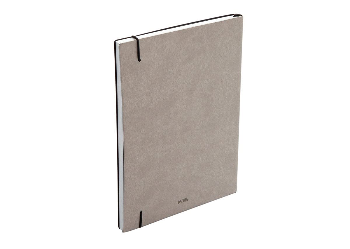 nava-design-flexy-journal-elite-quaderno-a5-a-righe-160-pagine-grigio-beige image 2