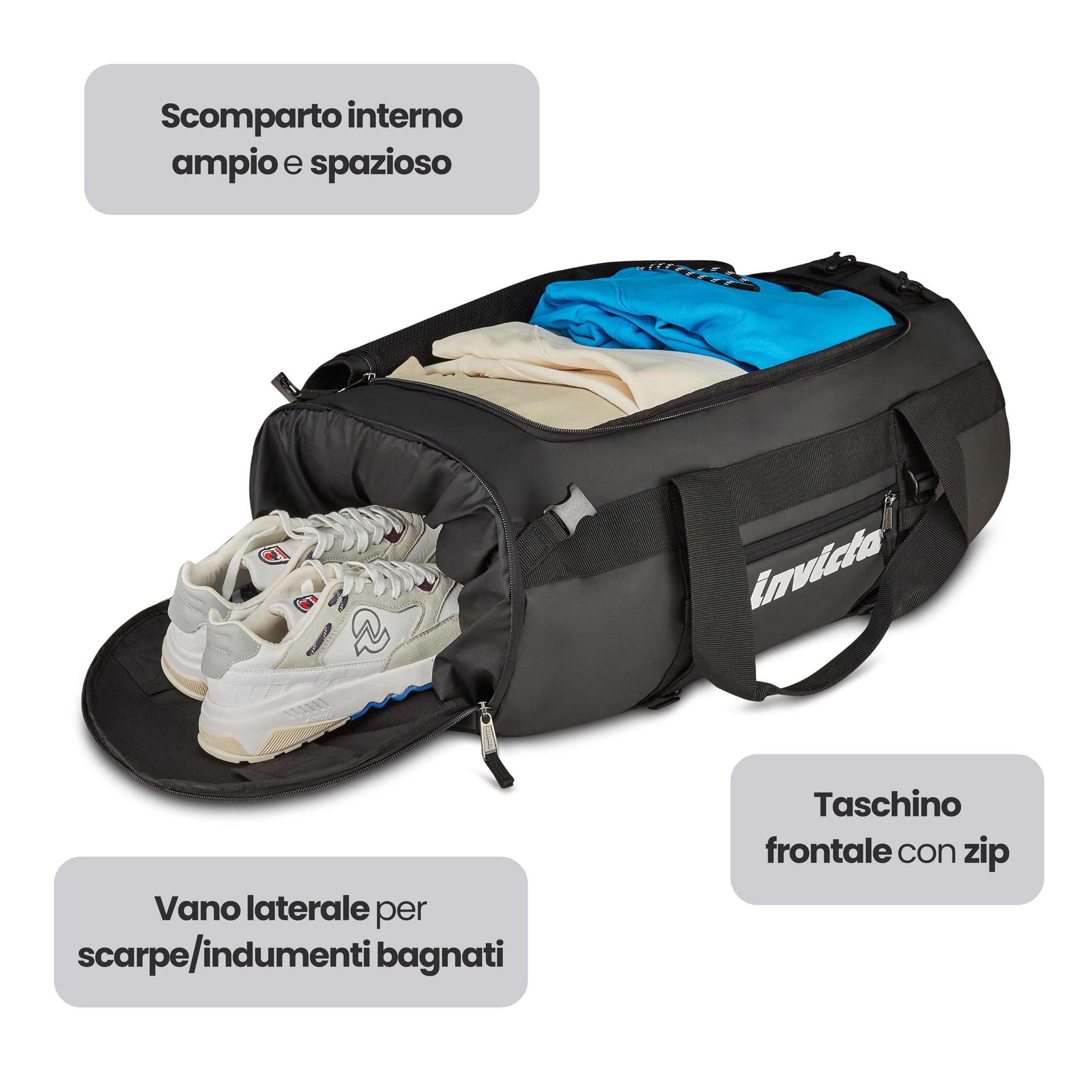 invicta-borsone-zaino-viaggio-70l-62x35x35-cm-nero-bagaglio-stiva image 5