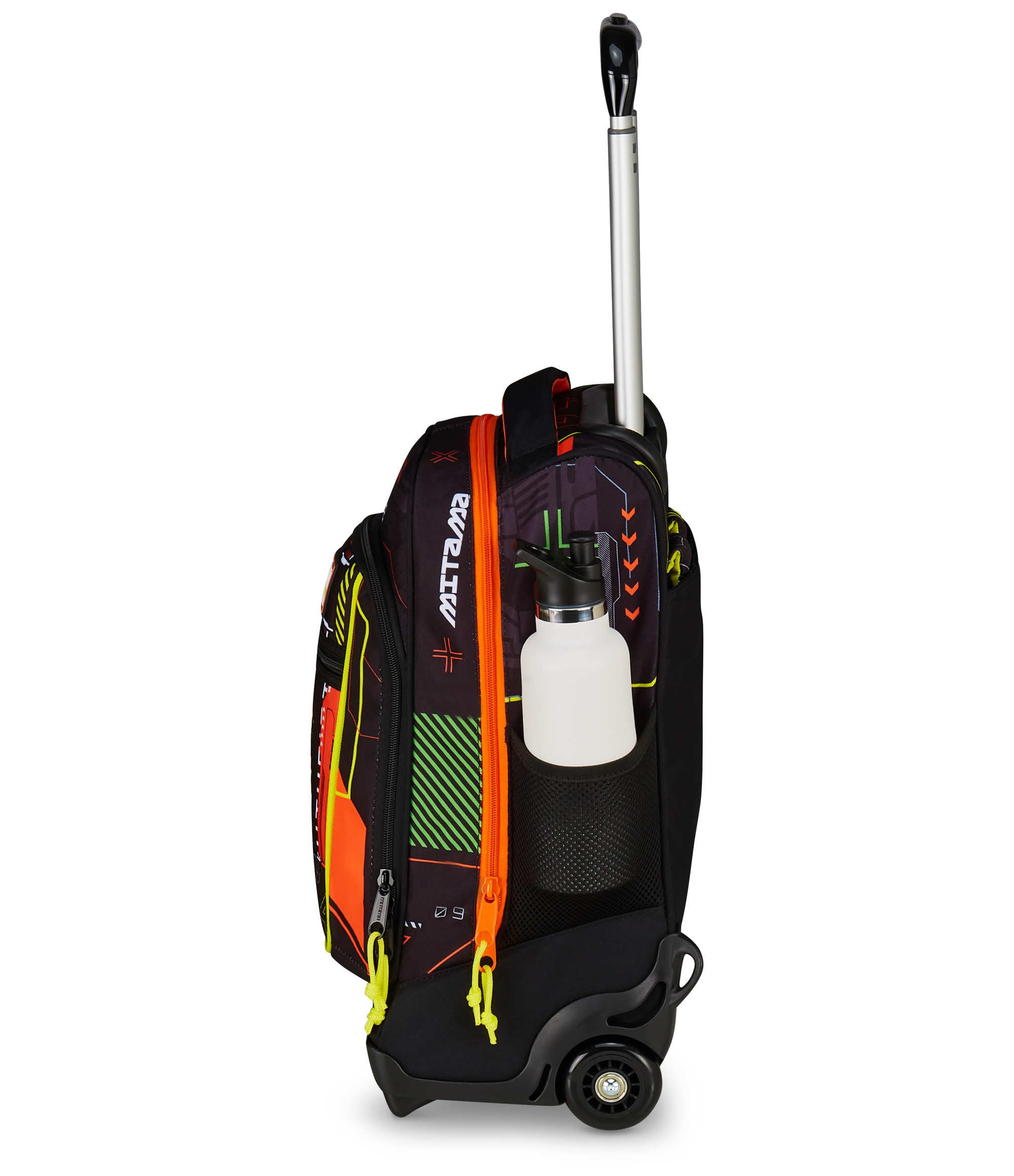 mitama-trolley-dr-scuola-fluo-battle-nero-arancione-34-lt image 3