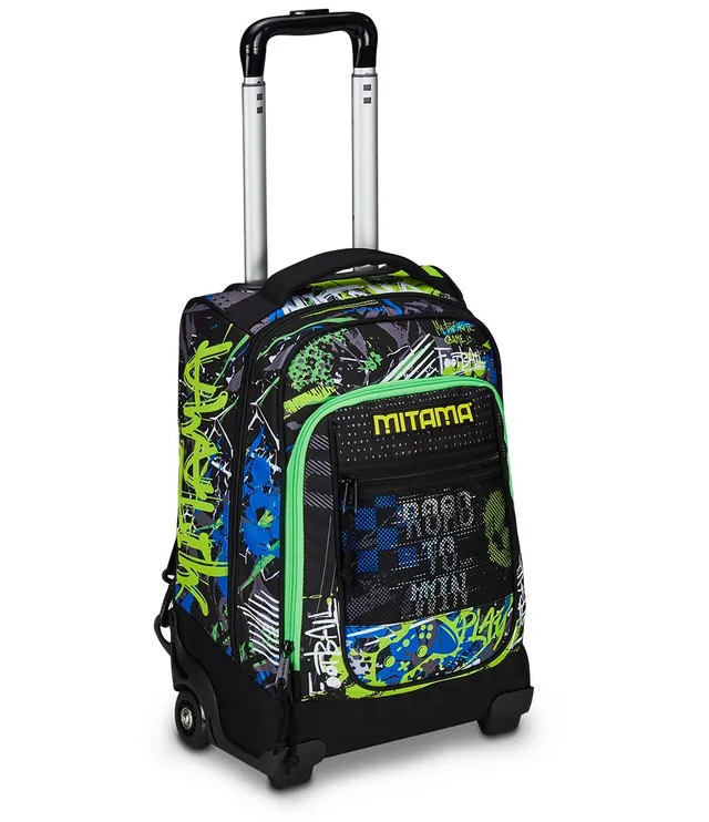 mitama-trolley-dr-junior-road-to-win-nero-e-verde-zaino-trolley-scuola image 1