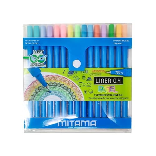 mitama-penna-liner-0-4-pastel-extra-fine-astuccio-15-pezzi image 2
