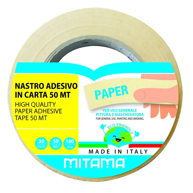 mitama-stick-it-nastro-adesivo-in-carta-30-mm-x-50-m-per-mascherature image 1