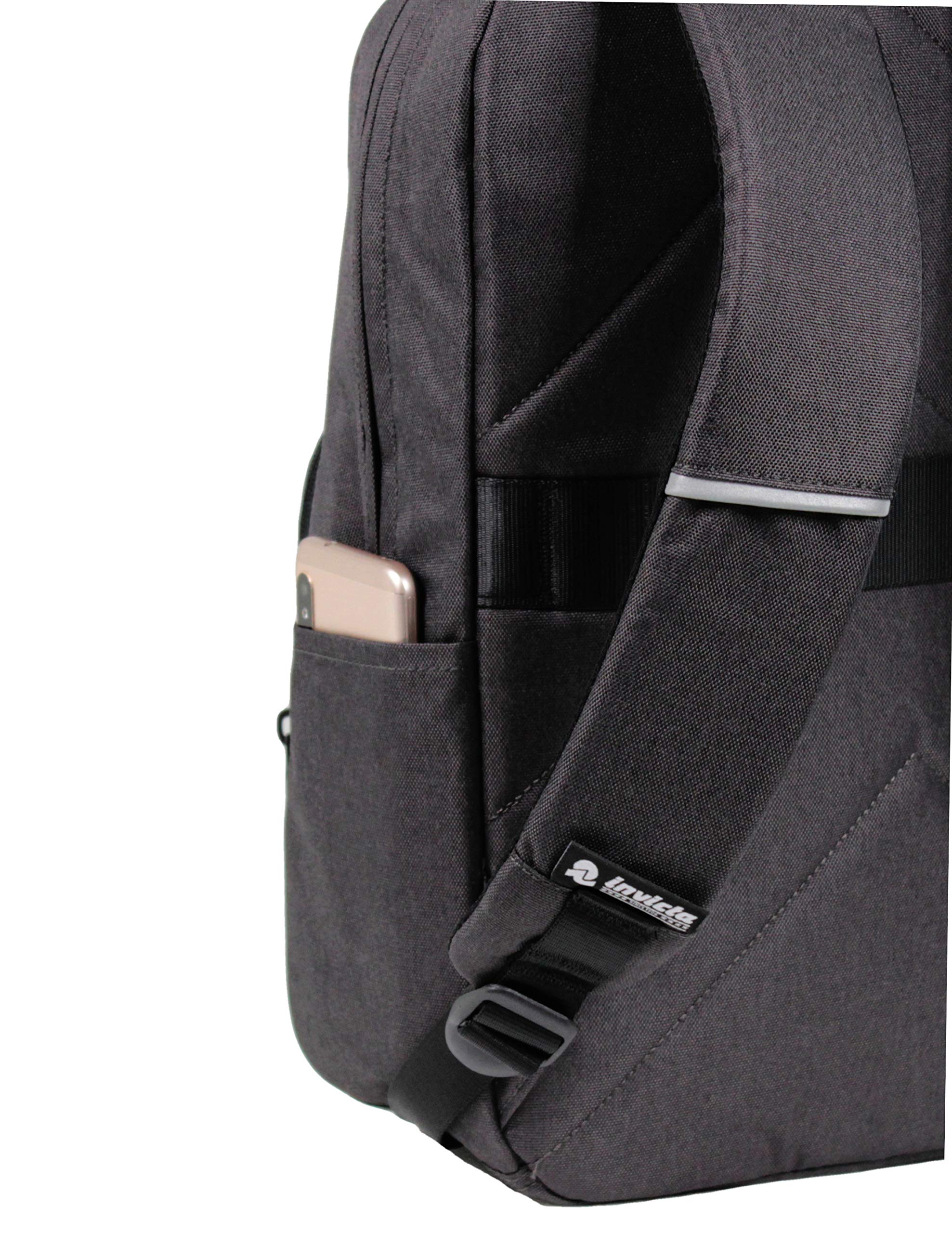 invicta-easy-medium-zaino-ufficio-nero-20-lt-porta-laptop-15-6 image 5