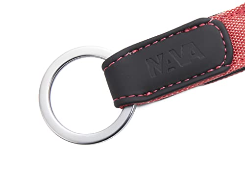 nava-design-twin-portachiavi-con-anello-e-moschettone-rosso-corallo-13x3-cm image 7
