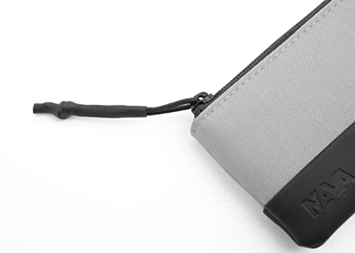nava-design-twin-astuccio-portachiavi-con-zip-e-catena-grigio-7-x-12-x-1-cm image 7