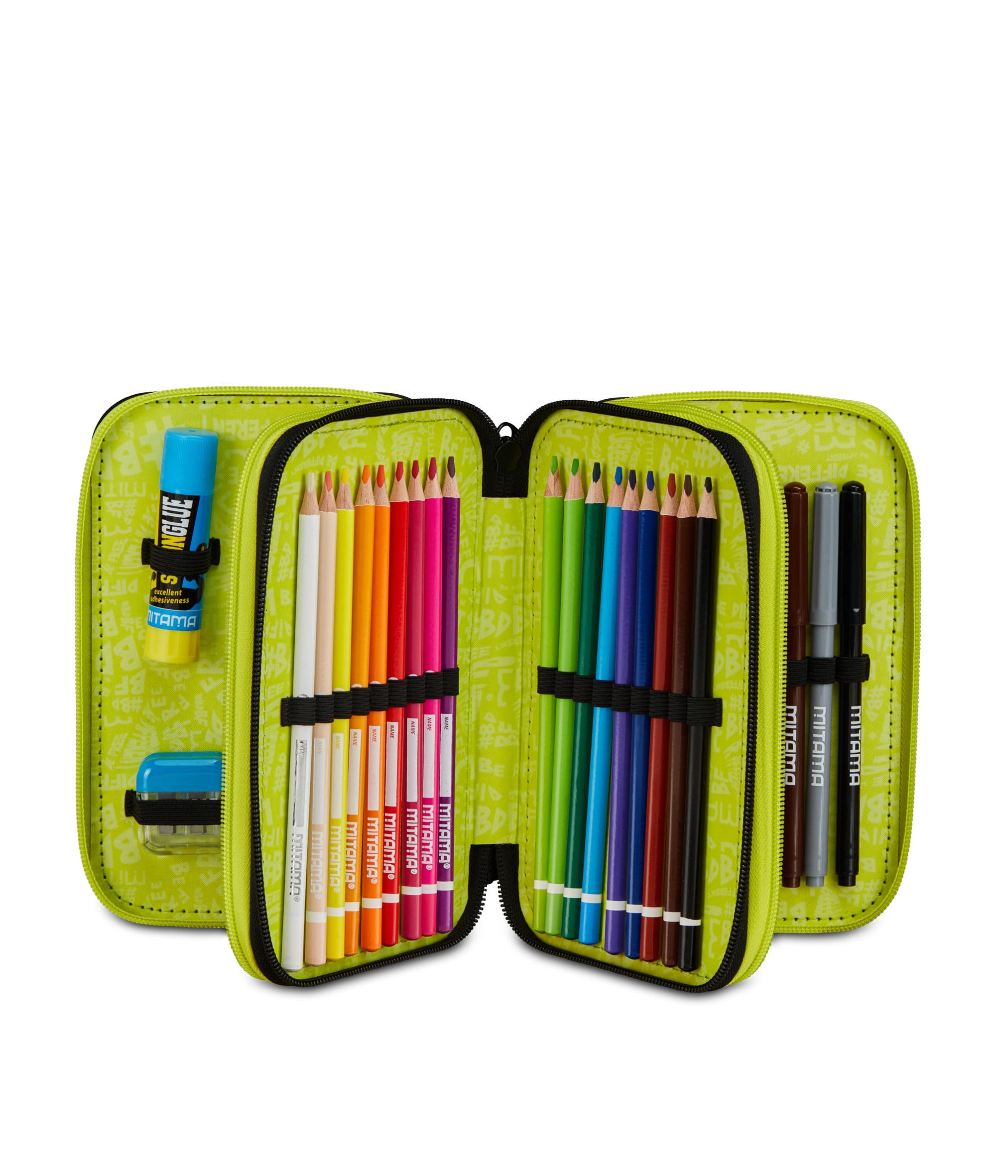 mitama-astuccio-scuola-3-scomparti-mangaball-completo-47-pezzi image 2