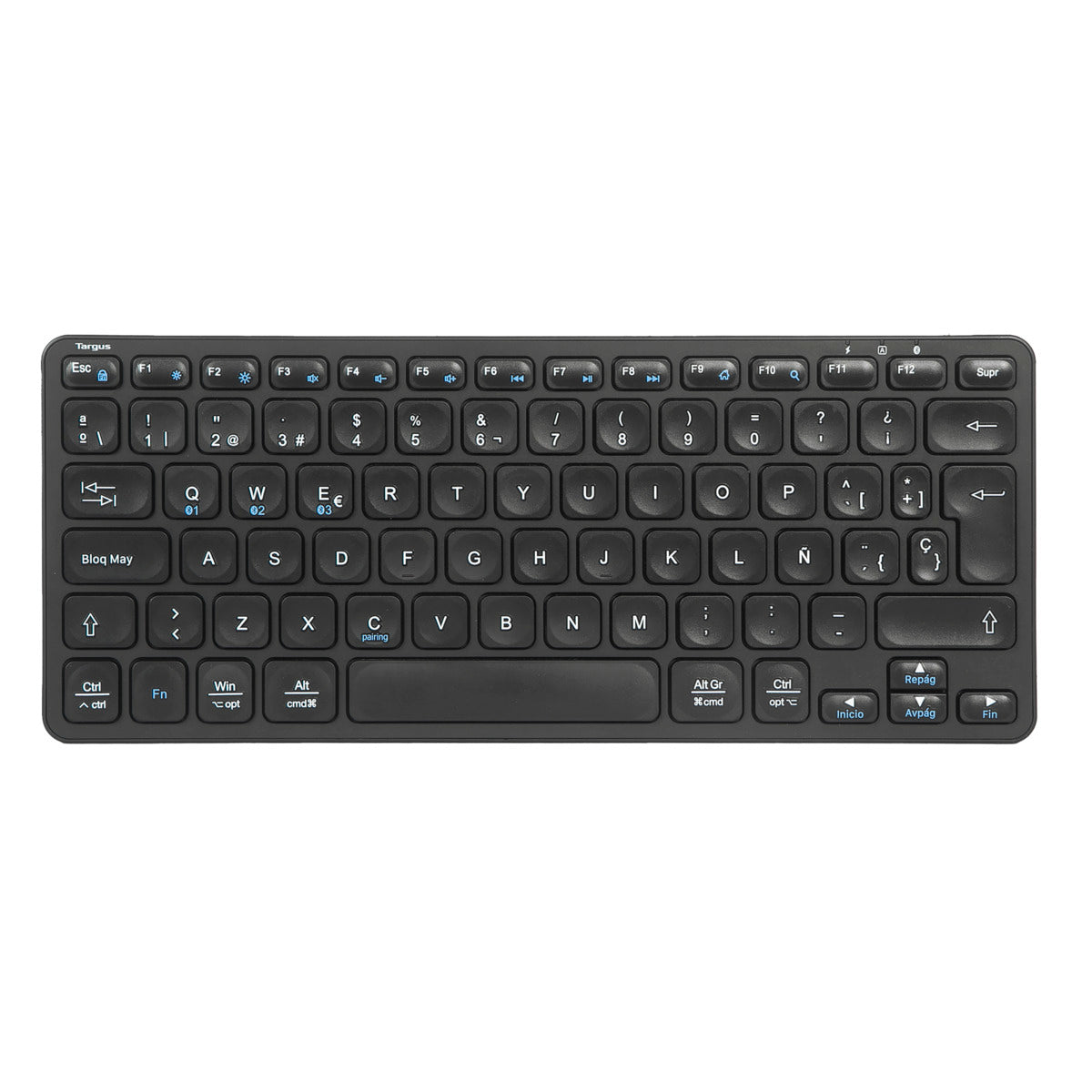 targus-tastiera-bluetooth-antimicrobica-compatta-multi-dispositivo-layout-spagno image 2