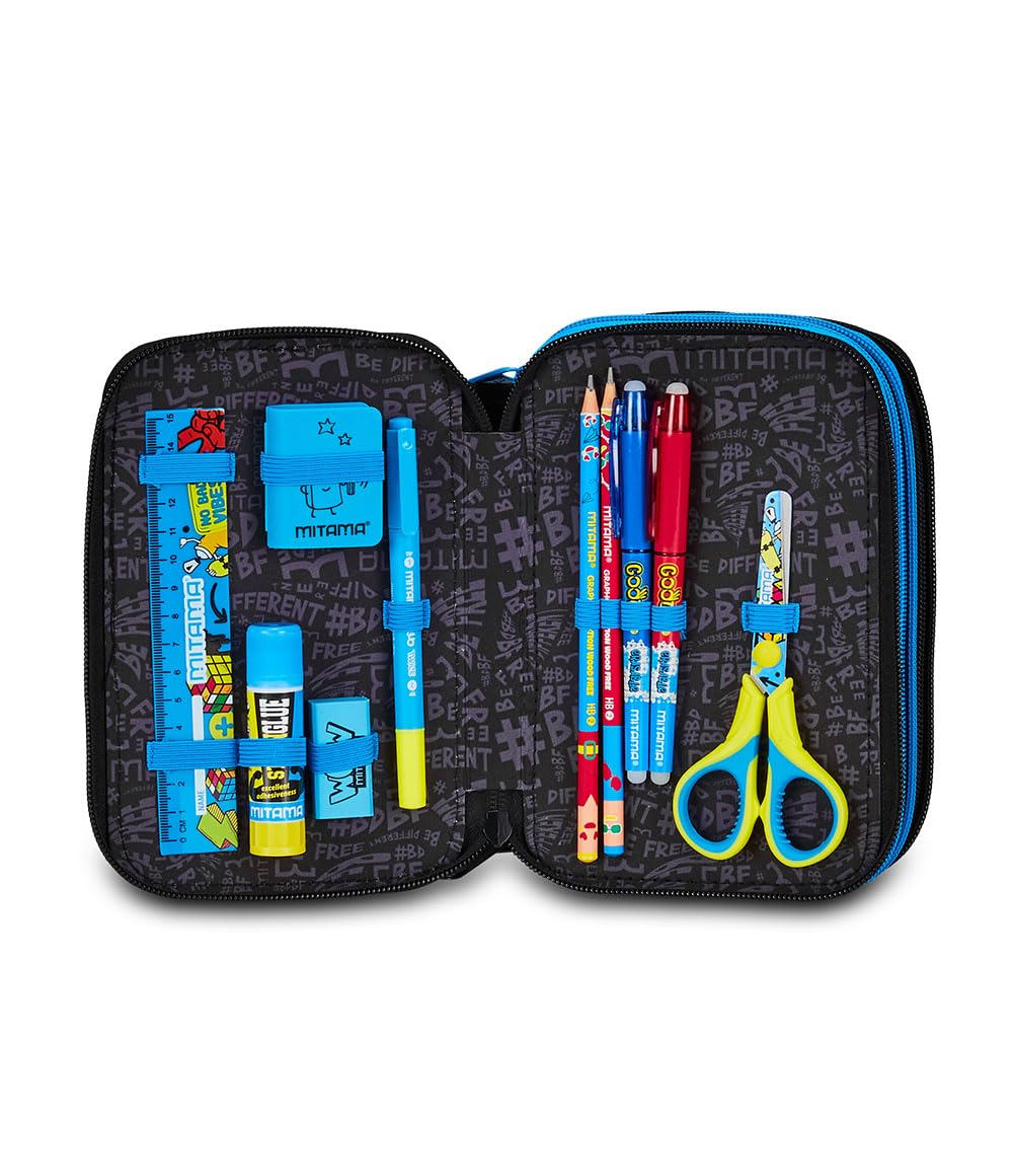 mitama-super-triplo-color-splash-boy-astuccio-scuola-3-scomparti-50-pezzi image 3