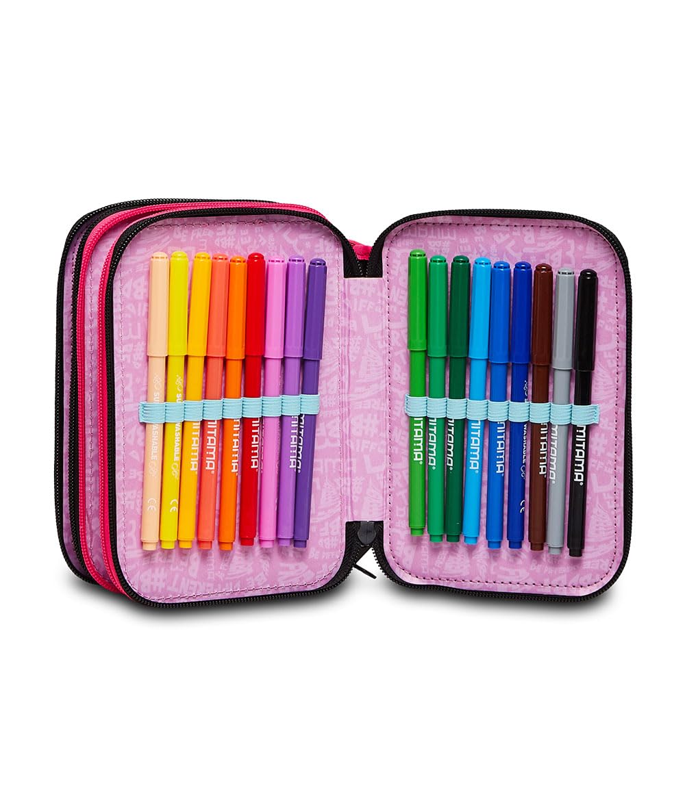 mitama-astuccio-triplo-fly-high-nero-3-scomparti-completo-47-pezzi image 3