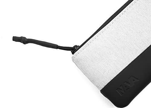 nava-design-twin-astuccio-con-zip-e-portachiavi-a-catena-bianco-7x12x1-cm image 8