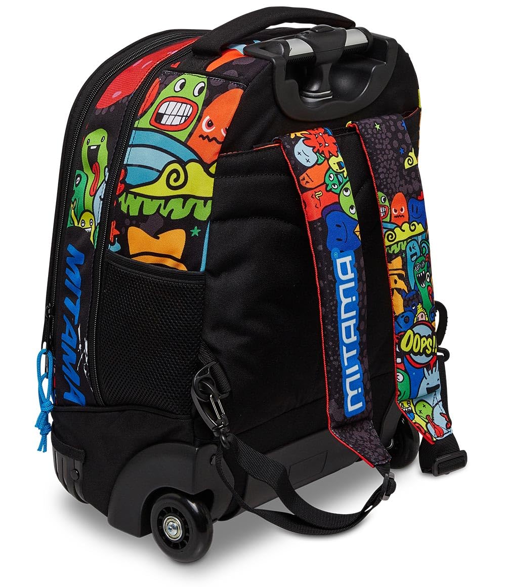 mitama-run-creatures-trolley-scuola-multicolore-doppio-scomparto-impermeabile image 6