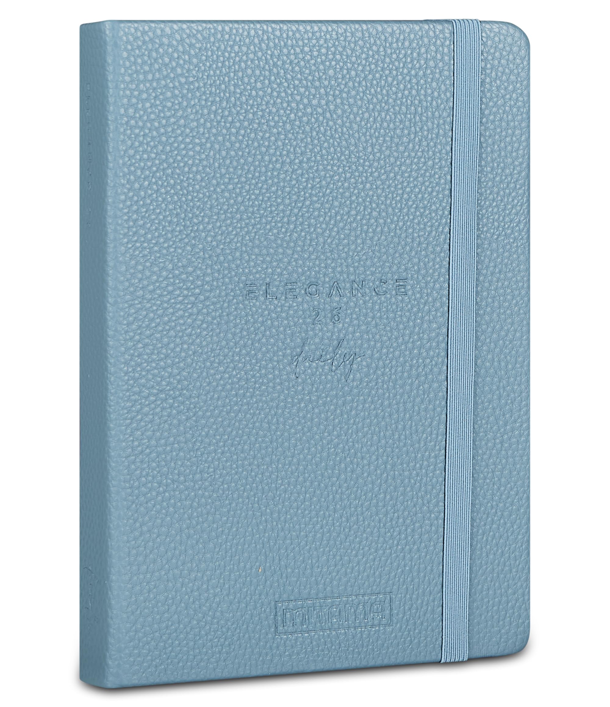 mitama-agenda-giornaliera-2026-elegance-eco-pelle-azzurra-15x21-cm image 1