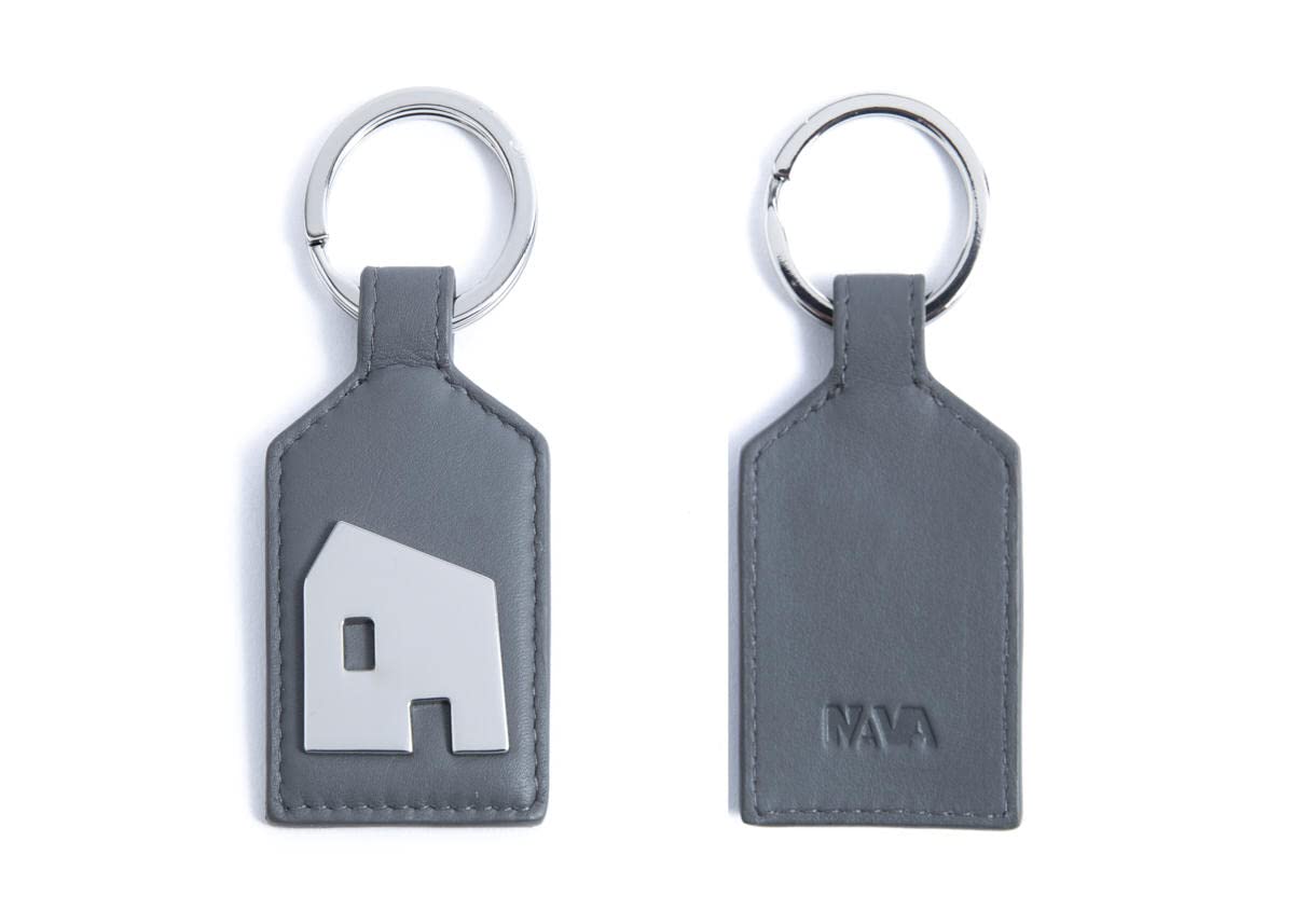 nava-design-smooth-portachiavi-in-pelle-grigia-casa-10-x-4-cm image 1