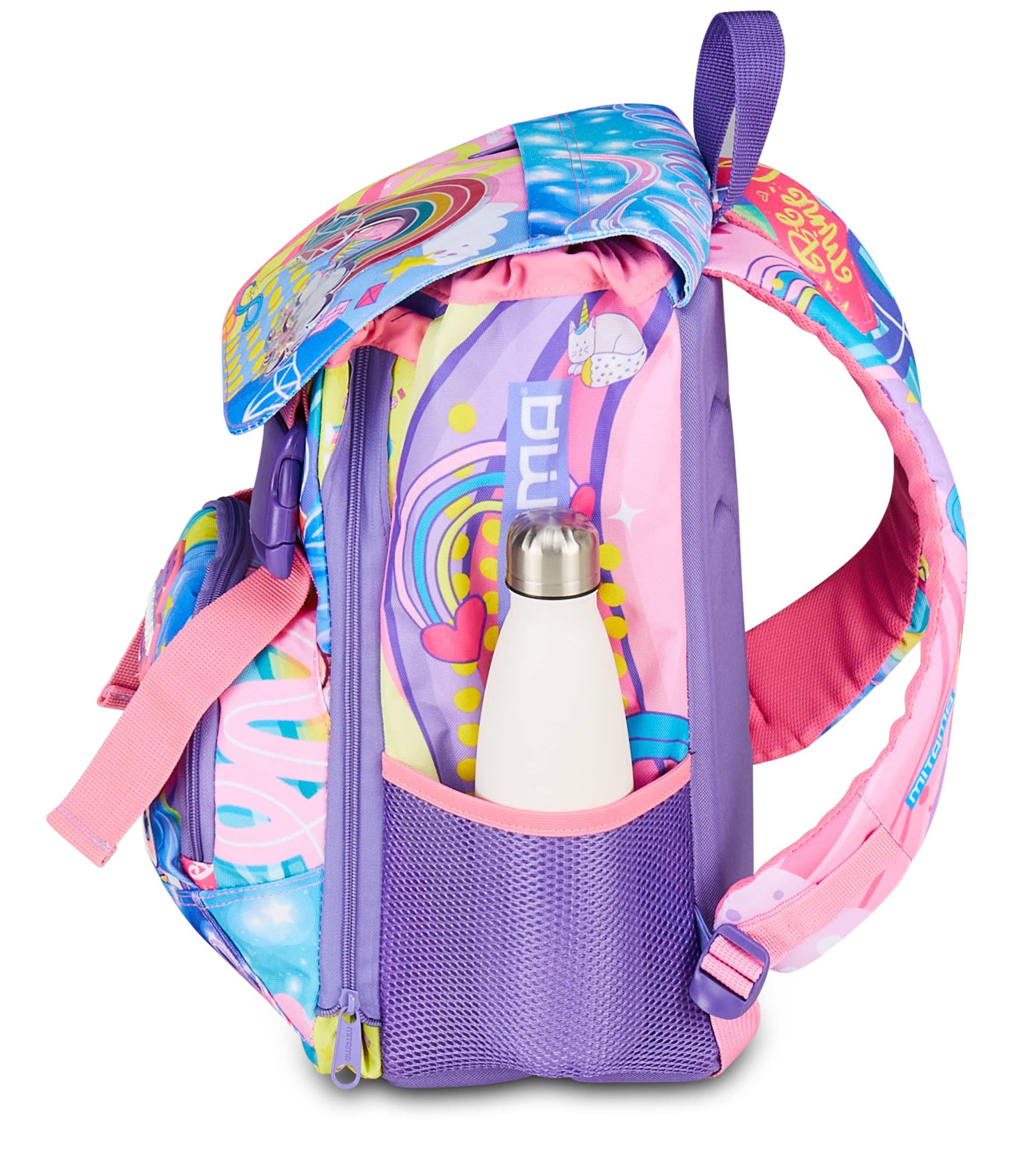 mitama-zaino-estensibile-4-zip-rainbow-dream-lilla-scuola-elementare image 6