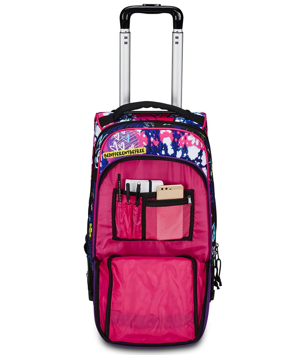 mitama-trolley-dr-junior-hey-dye-trolley-scuola-rosa-e-nero-35-l image 6