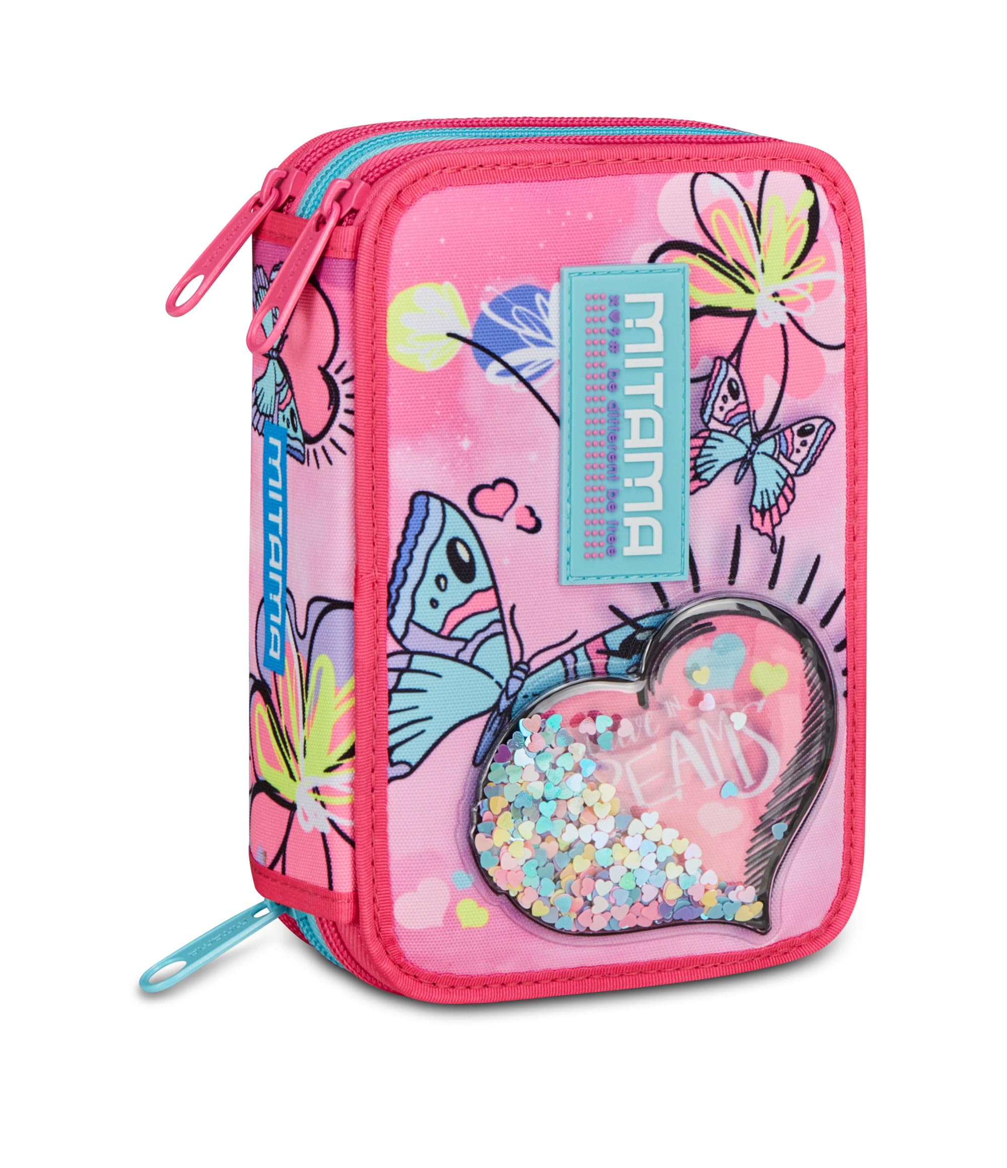 mitama-astuccio-scuola-3-scomparti-super-triplo-bubble-dreams-47-pz-completo-bam image 1
