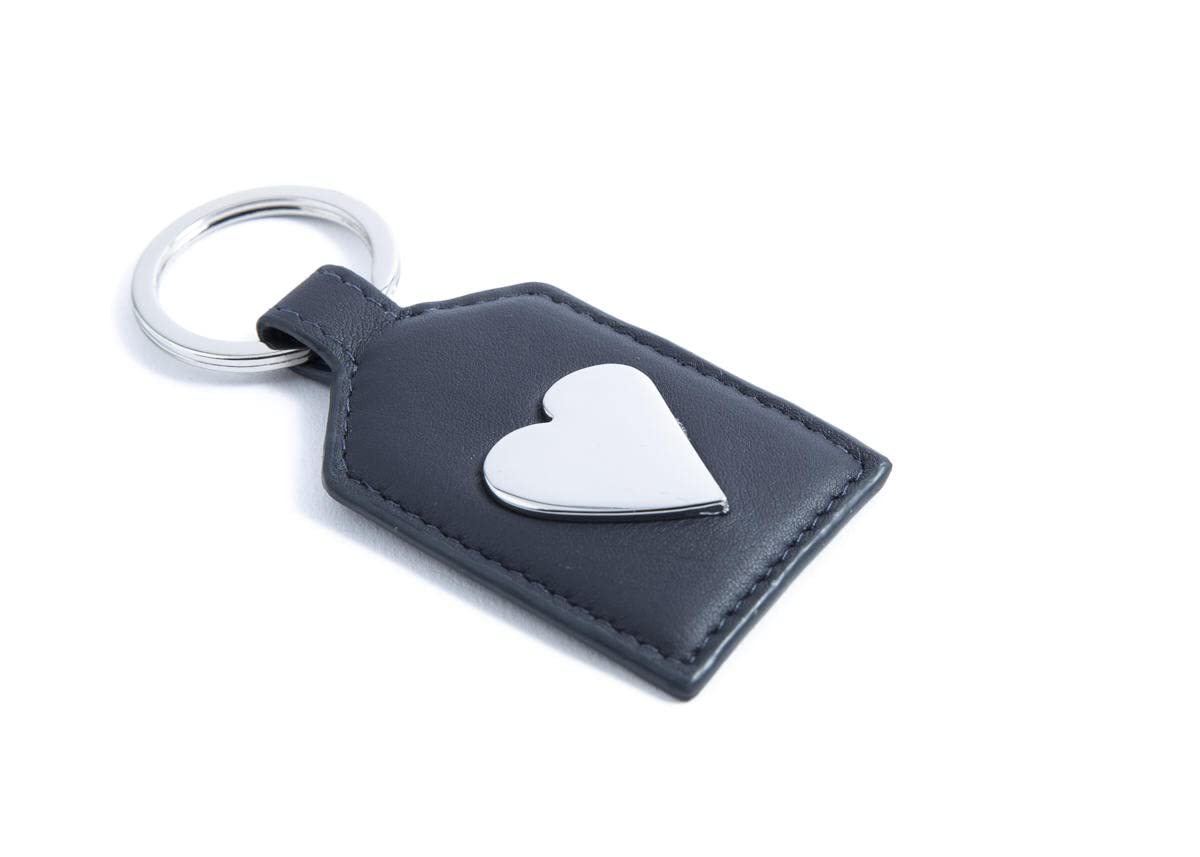 nava-design-smooth-portachiavi-pelle-cuore-blu-10-x-4-cm image 2